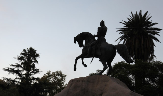 Equestrian Monument to Jose de San Martin in Mendoza Argentina