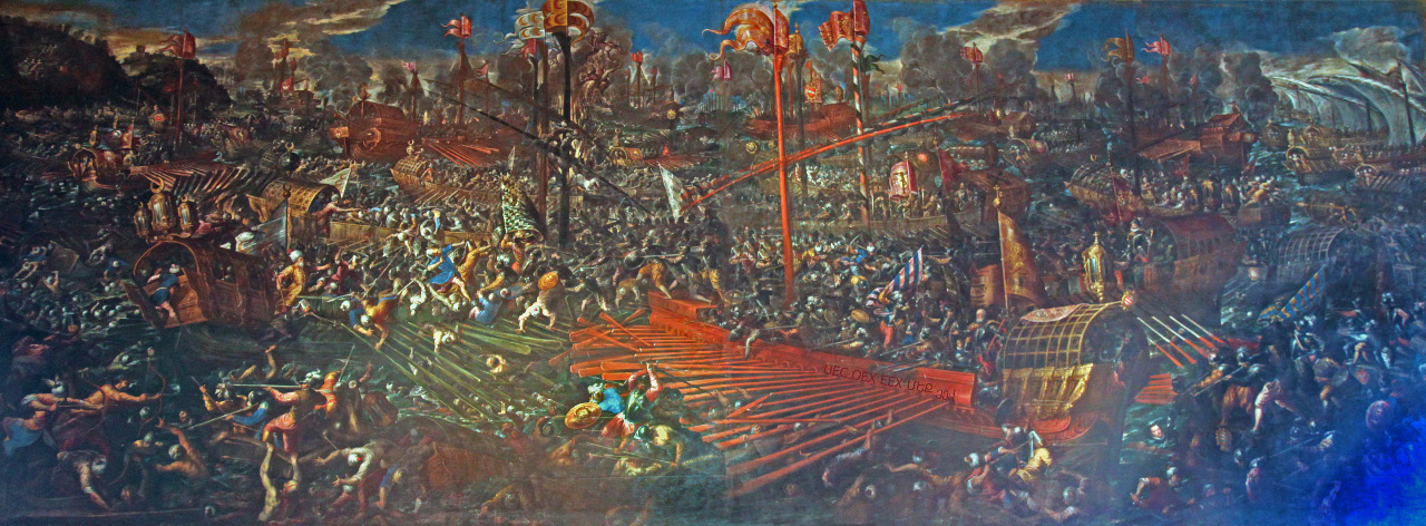 Lepanto by Vicentino in Doges Palace in Venice