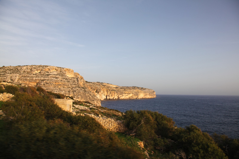 rocky coast of Malta