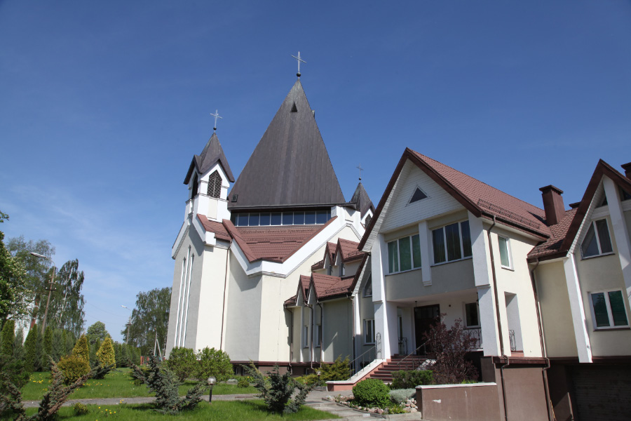 Holy Trinity Catholic parish Church in Pskov Russia