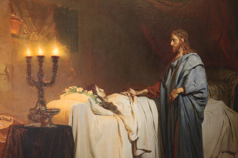 Jesus raising the daughter of Jairus by Ilya Repin