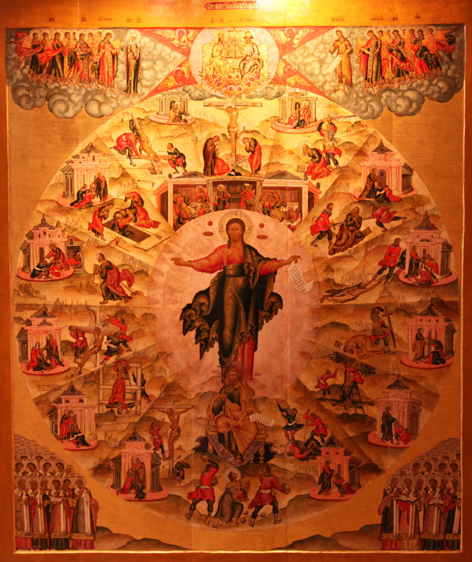 icon by Fyodor Zubov in Yaroslavl on Apostle Sermon