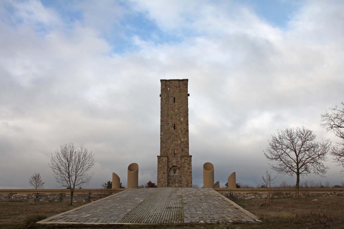 Gazimestan monument near Kosovo Kosovo Field