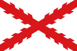 Burgundy and Spanish Empire Flag