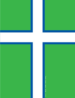 Greenlandic flag alternative with Christian Nordic Cross