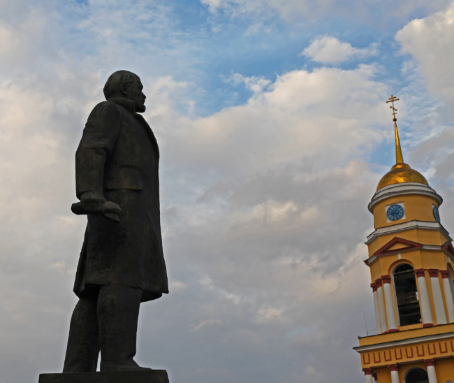 Lenin or Church in Lipetsk